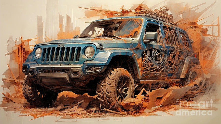 Car 2813 Jeep Cherokee Drawing