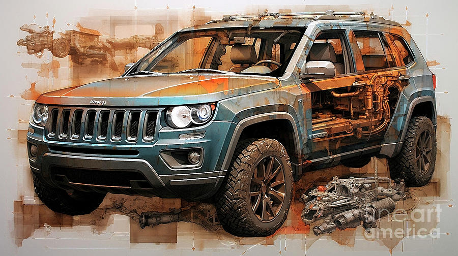 Car 2814 Jeep Compass Drawing