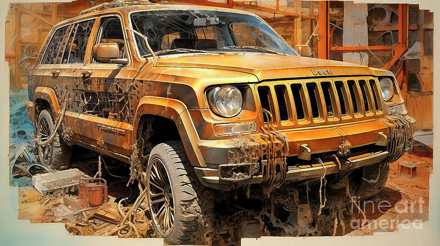 Car 2816 Jeep Grand Cherokee Drawing