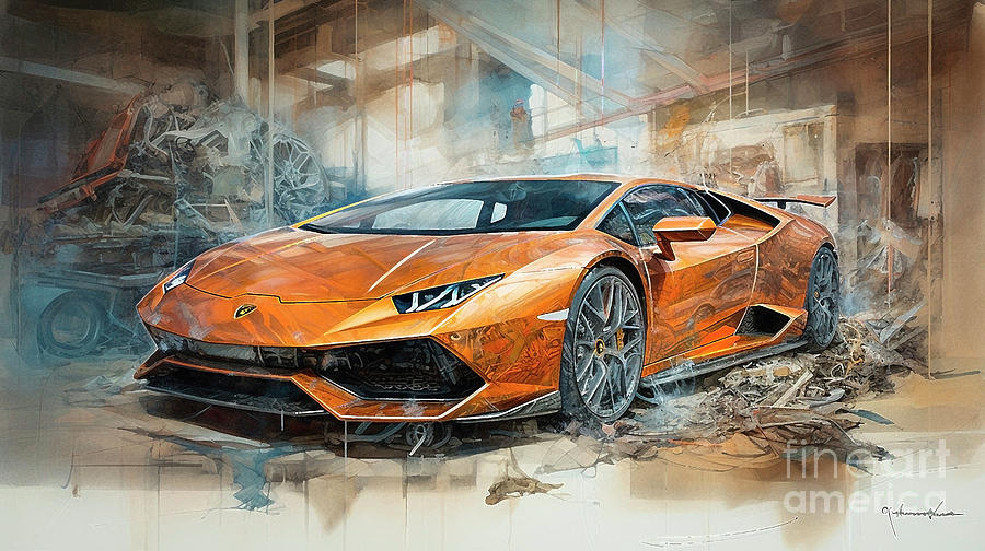 Car 2836 Lamborghini Huracan Performante Drawing