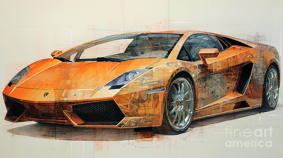 Car 2839 Lamborghini Murcielago Drawing