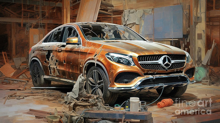 Car 2891 Mercedes-benz Gle Coupe Drawing