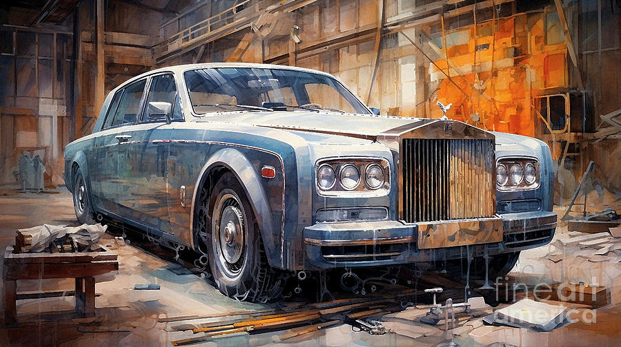 Car 2964 Rolls-royce Silver Seraph Drawing