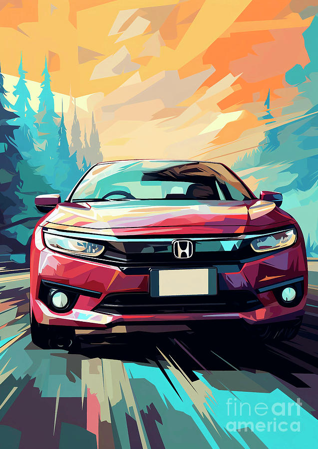 Car 347 Honda Civic Painting