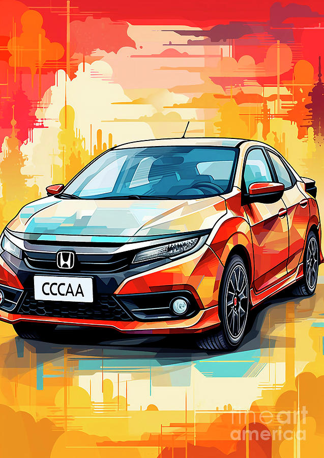 Car 349 Honda Civic Painting
