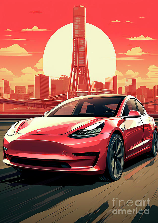 Car 476 Tesla Model 3 Painting