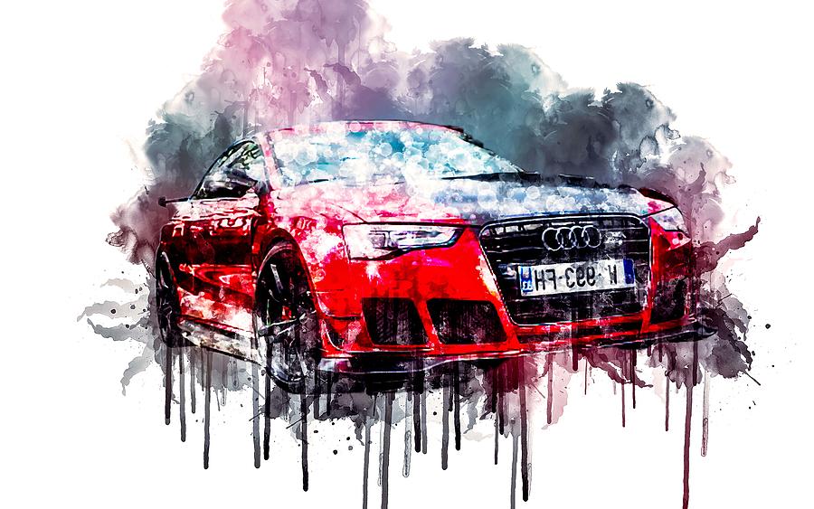 Car ABT Audi RS5 R Digital Art by Bechtelar Natalia - Fine Art America