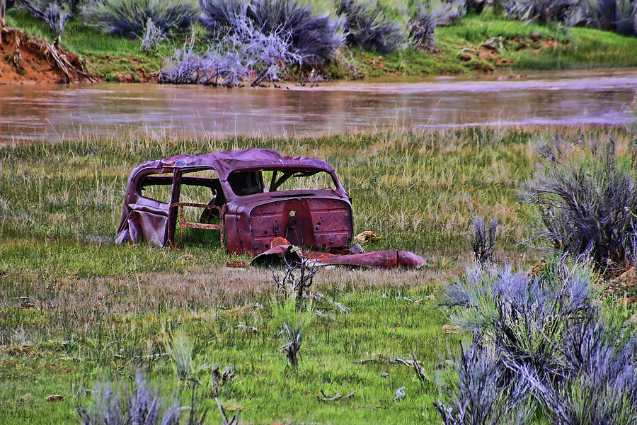 Car Burial Ground Photograph by Allen Beatty