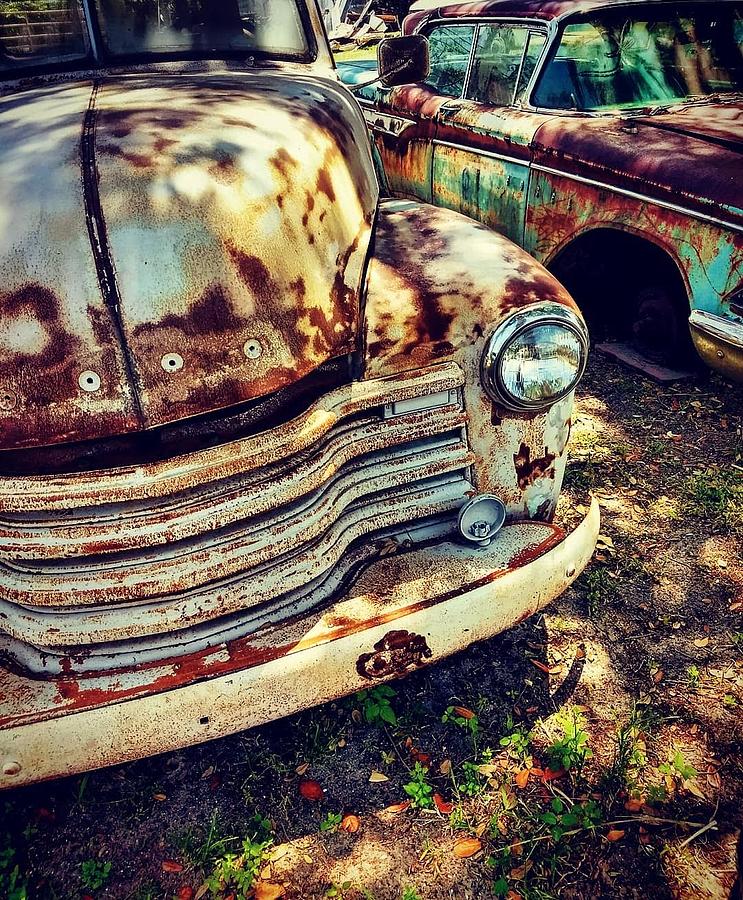 Car Graveyard Photograph by Cathy Rose Rader - Fine Art America