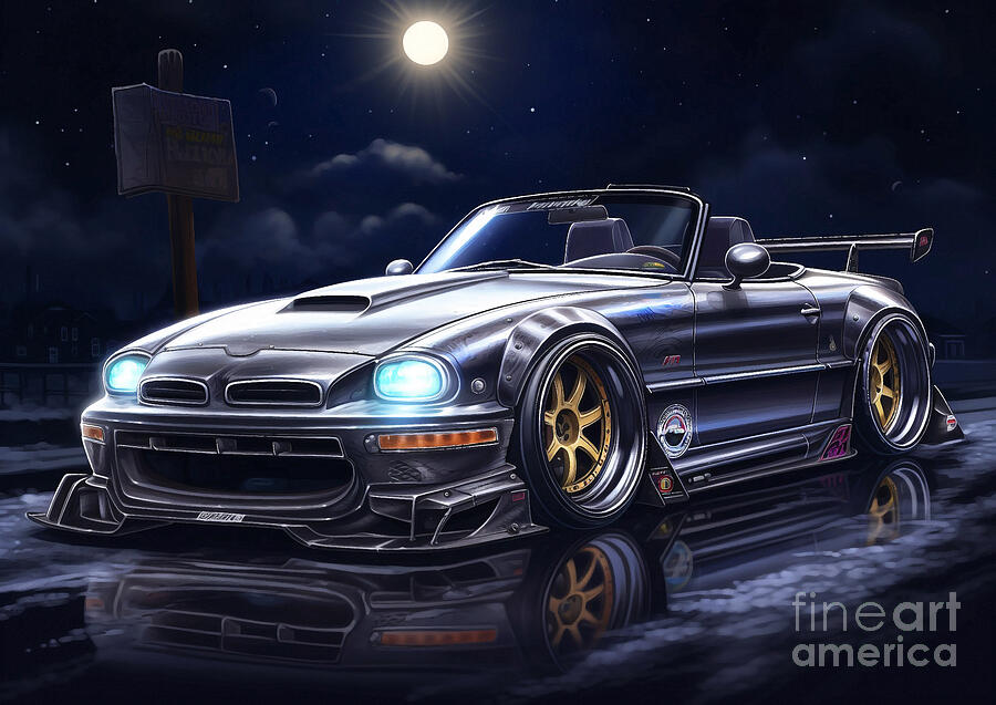 Car Mazda Miata MX-5 Painting by Lowell Harann - Fine Art America