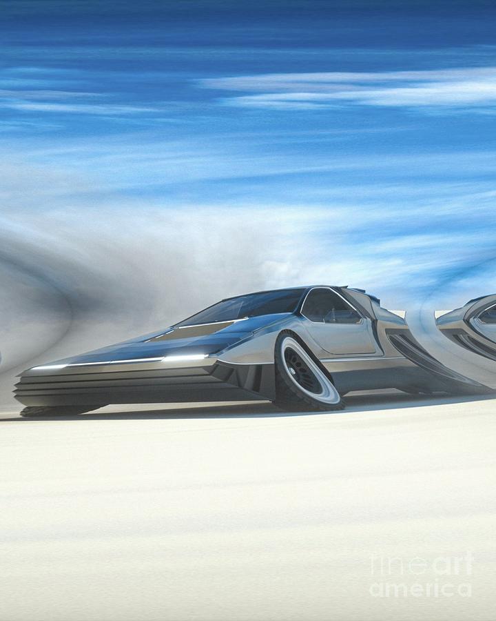 Car On Speed Digital Art
