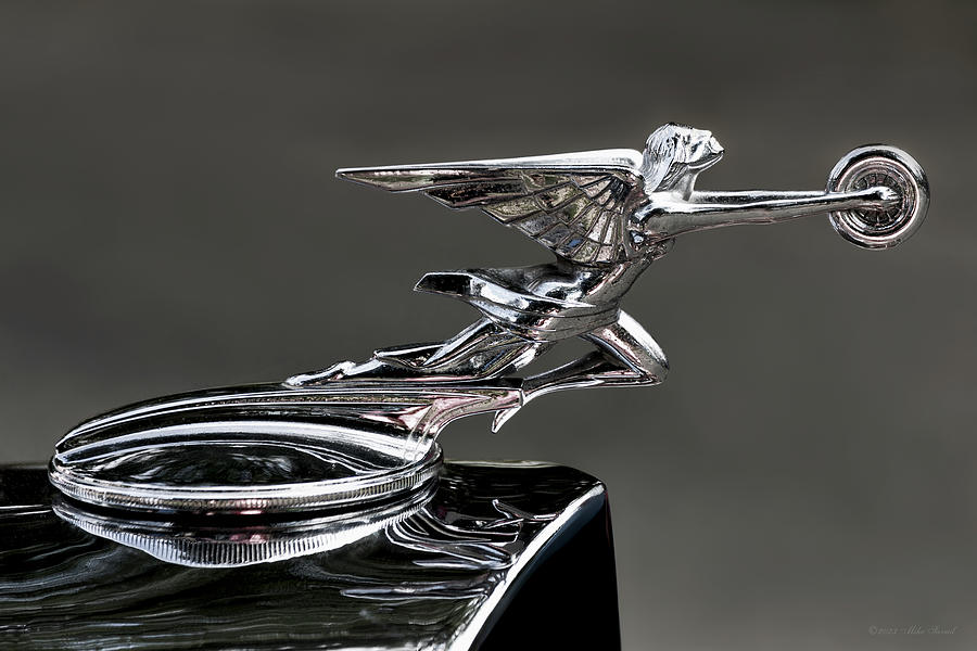 Car - Ornament - Goddess of speed Photograph by Mike Savad