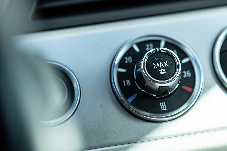Car temperature control buttons Photograph by Filippo Carlot Fine Art