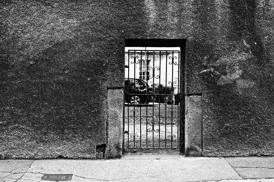 Car Through Gate Photograph by Edward Lee Car Through Gate Photograph by Edward Lee