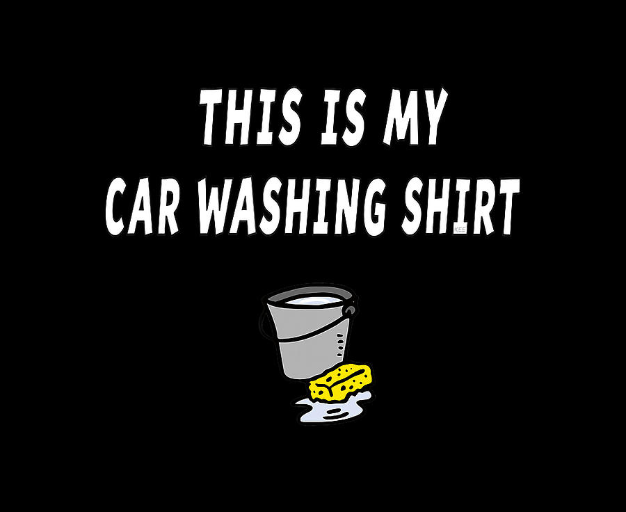 Car Washing Shirt Drawing