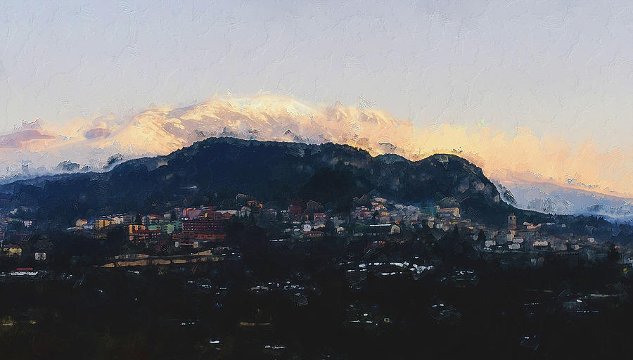 Caramanico, Italian Landscape - 03 Painting by AM FineArtPrints