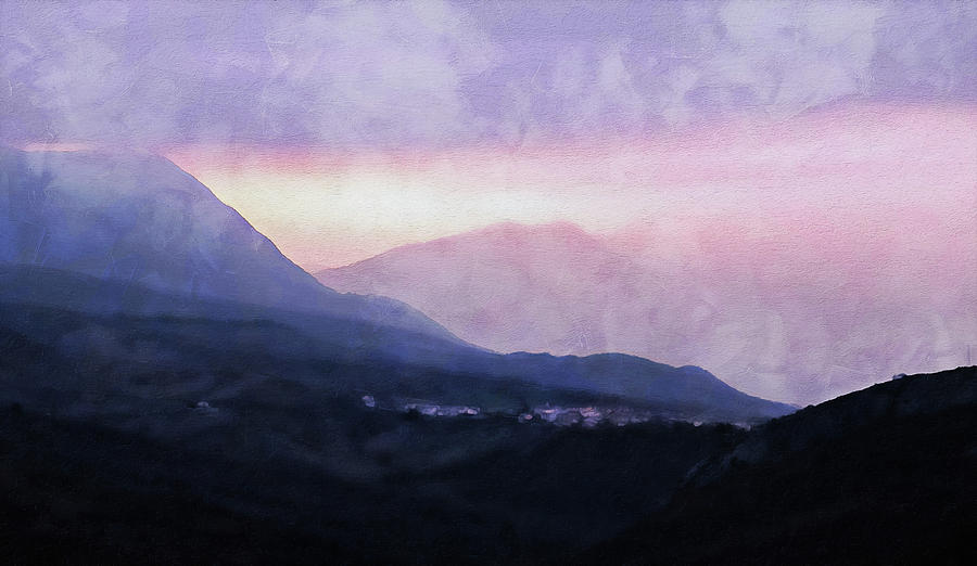 Caramanico, Italian Landscape - 04 Painting by AM FineArtPrints