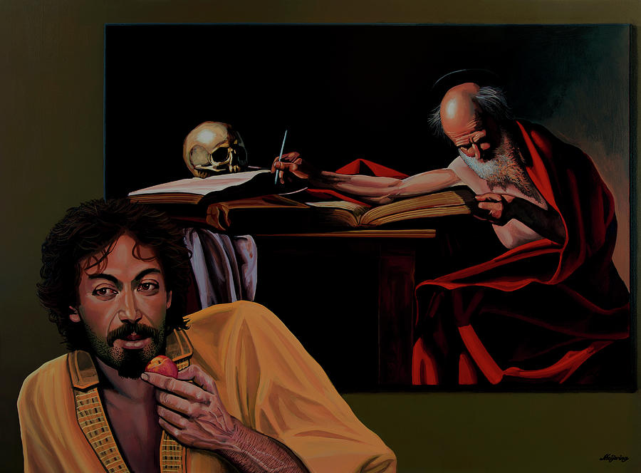 Caravaggio Painting - Caravaggio Having A Break by Paul Meijering
