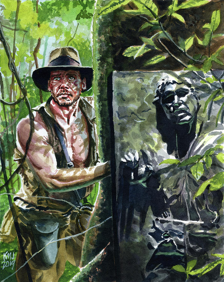 Indiana Jones Painting - Carbonite Encounter by Ken Meyer jr