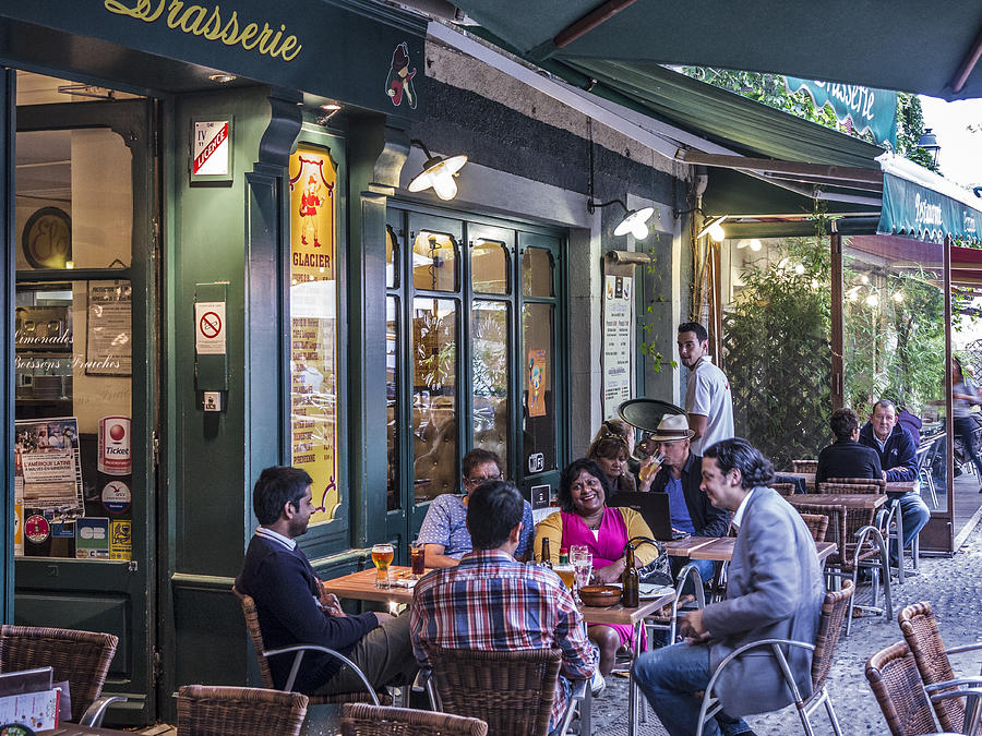 Carcassonne cafe and restaurants Photograph by Izzet Keribar