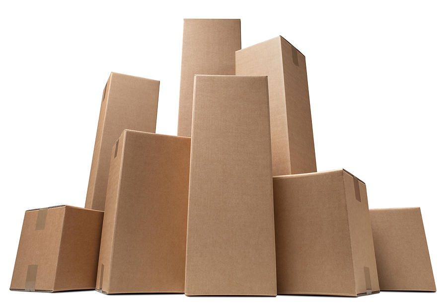 Cardboard boxes like a city Photograph by Malerapaso