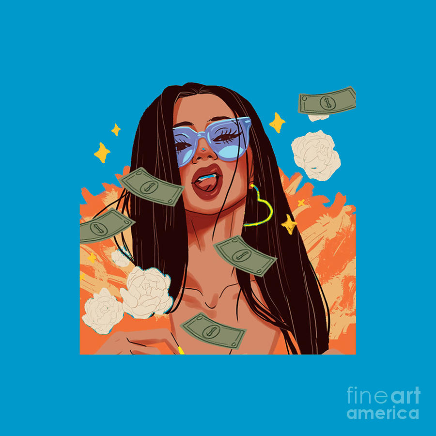 Cardi B Drawing by Shakila Mardhiyah - Pixels