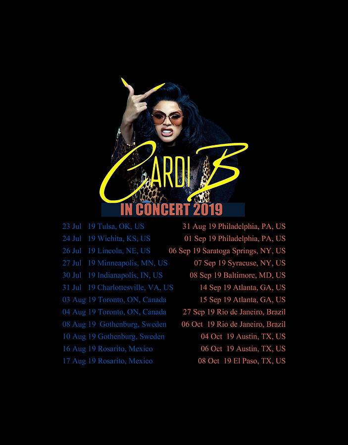 Cardi B Tour Digital Art by Teri Boje Fine Art America