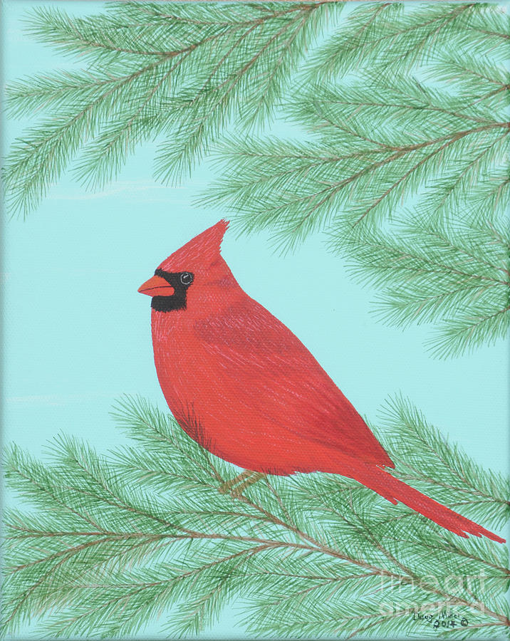 Cardinal 1 Painting by Doug Miller