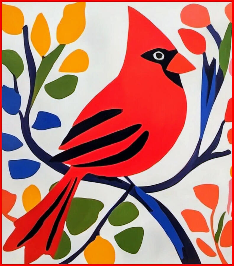 Cardinal Digital Art - Cardinal Bird by William Thompson