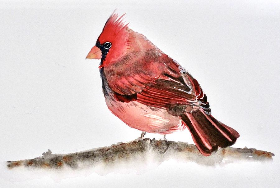 Cardinal Painting by Dominique Bachelet