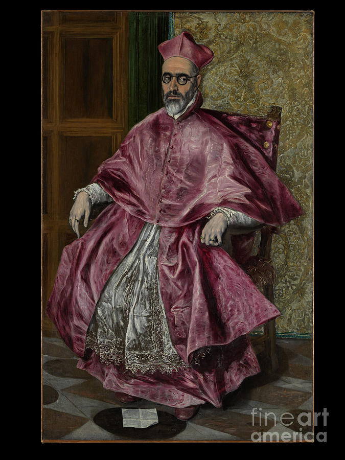 Cardinal Fernando Nino de Guevara 1541-1609 ca 1600 Painting by Shop Ability