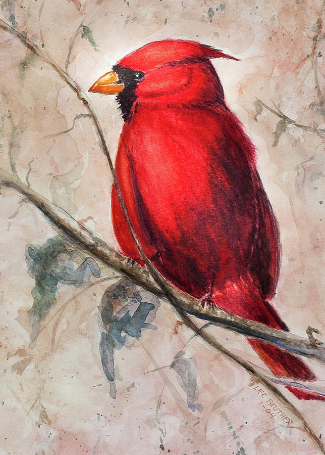 Cardinal Painting by Lee Beuther