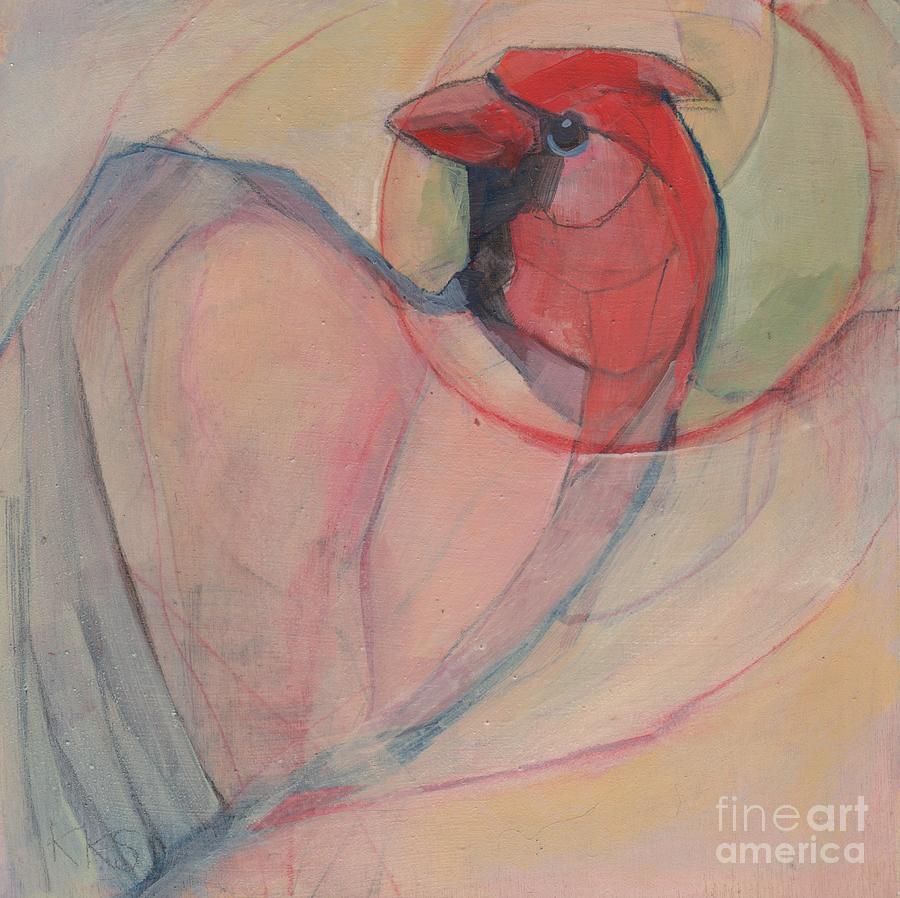 Cardinal Painting - Cardinal Love by Kimberly Santini