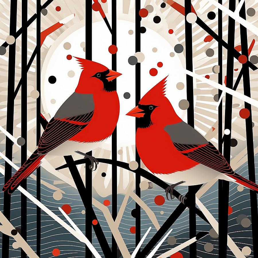 Cardinal Morning Song Digital Art by Karyn Robinson