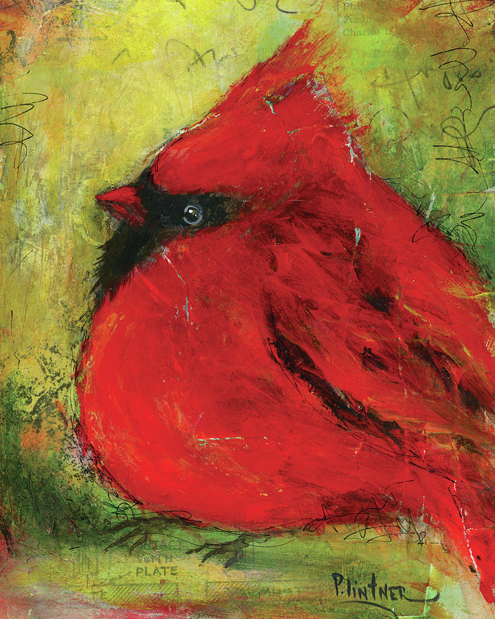 Cardinal Painting by Patricia Lintner