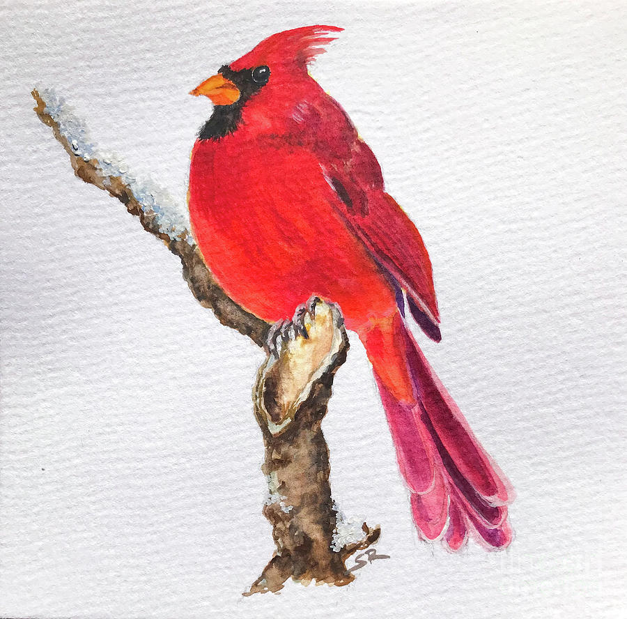 Cardinal Series VIII Painting by Sherrell Rodgers