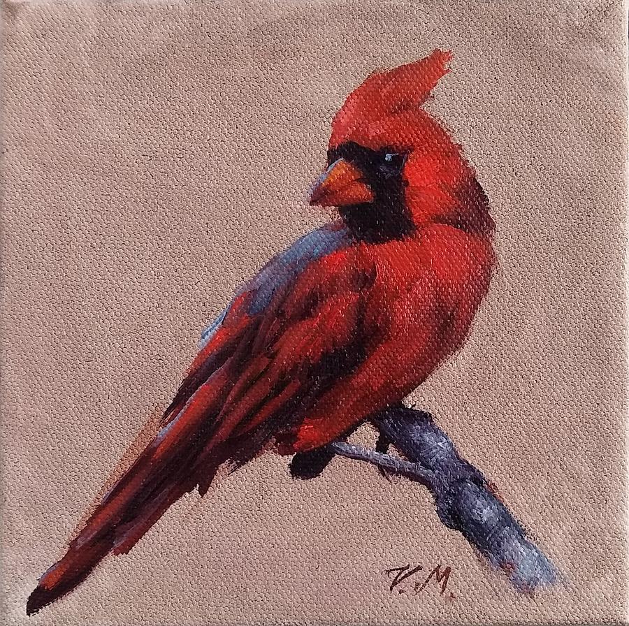 Cardinal Painting by Viktoria K Majestic