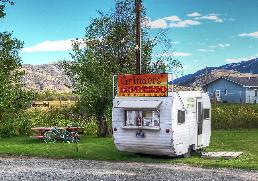 Cardwell Montana Espresso Stand Photograph by Greg Sigrist