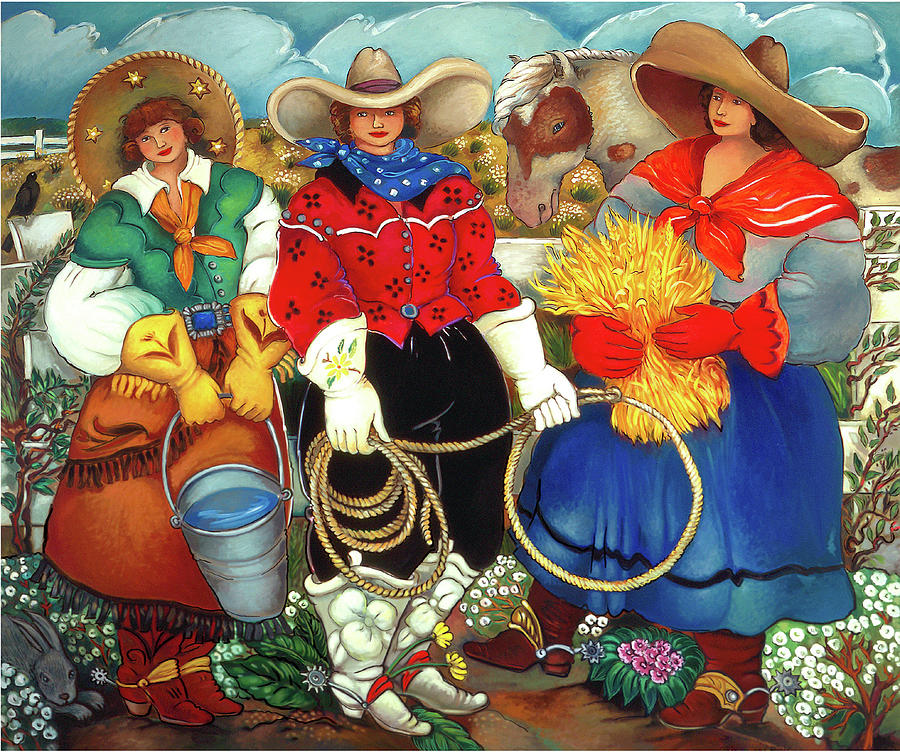 Caretakers Painting by Linda Carter Holman Caretakers Painting by Linda Carter Holman