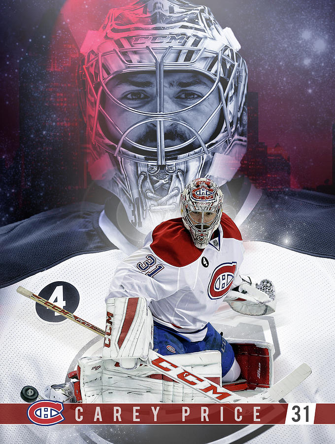 Carey Price Poster Digital Art By Sportspop Art Fine Art America