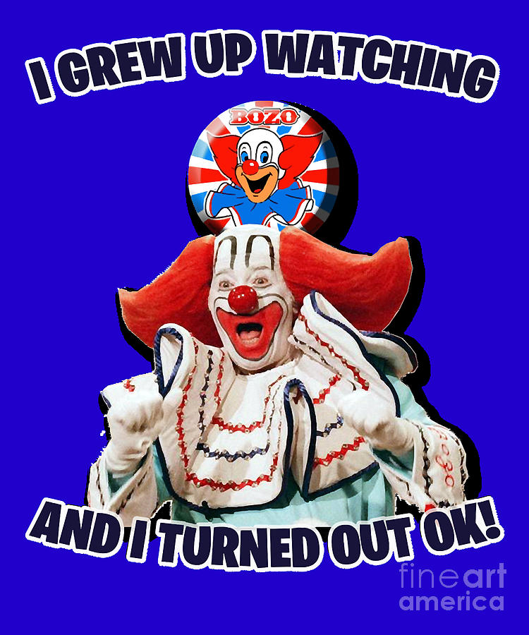 Cargo Big Top Childhood Television Makeup Circus Bozo Graphic For Fans ...