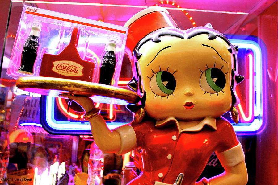 Carhop Betty Digital Art by Larry Beat Carhop Betty Digital Art by Larry Beat
