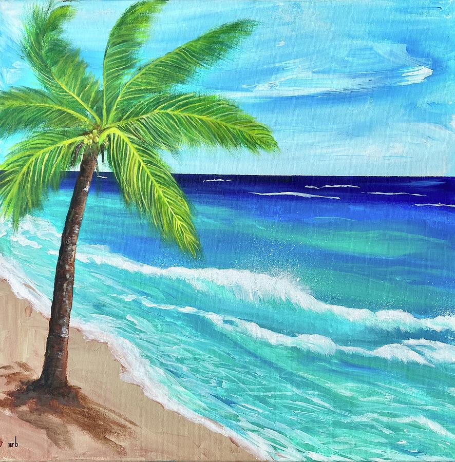 Carib Beach Painting by Michelle Bowe - Fine Art America