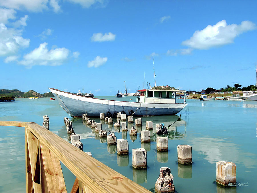 Caribbean - Antigua Dock Photograph by Susan Savad