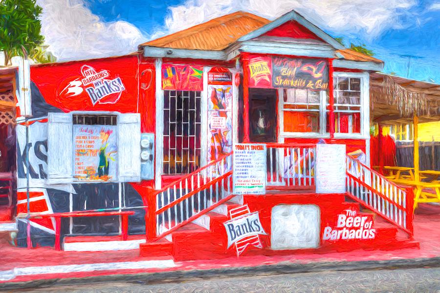 Caribbean Bar Art Photograph By David Pyatt Pixels