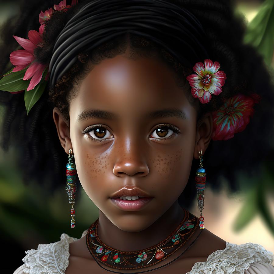 Caribbean Child 2 Digital Art By Ronald Goshop Fine Art America   Caribbean Child 2 Ronald Goshop 