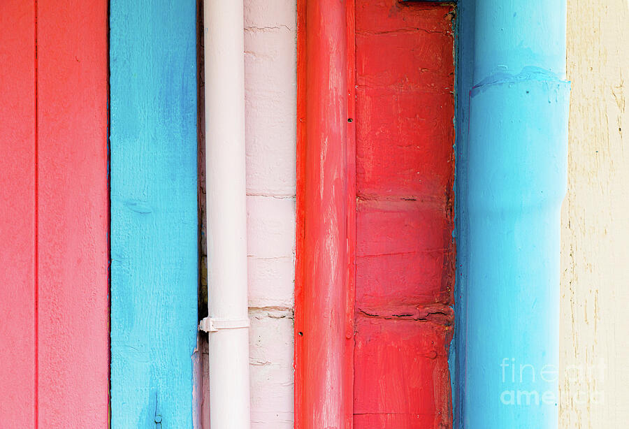 Caribbean colors - abstract Photograph by Lyl Dil Creations