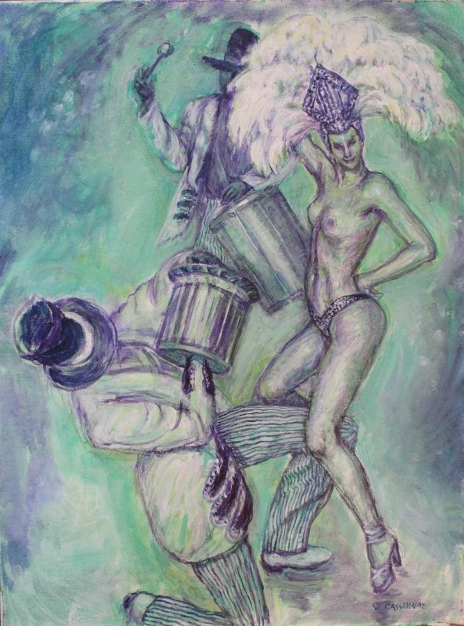 Caribbean Dance Painting by Veronica Cassell vaz