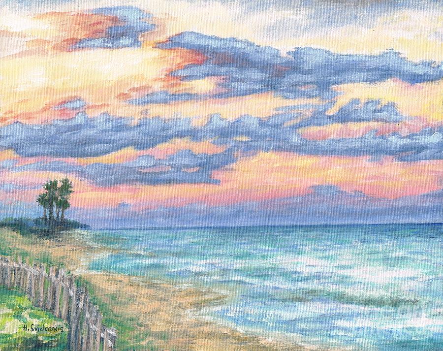 Caribbean Dazzling Sunset Painting