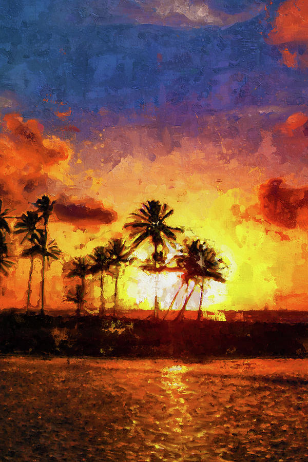 Caribbean Dream - 01 Painting by AM FineArtPrints